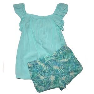 Toughskins Girls Blouse & Shorts